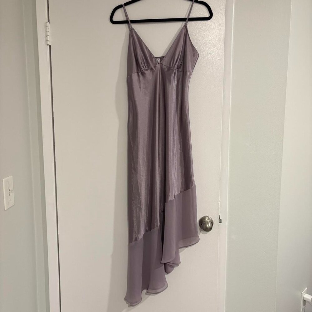 Women's Purple and Grey Dress